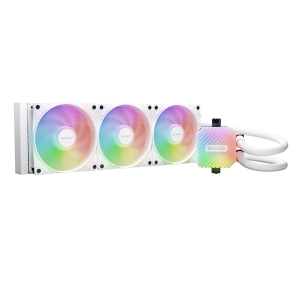 Be Quiet! CPU Water Cooler - LIGHT LOOP 360mm White (3x120mm, csatlakozó: 3pin, cső hossza: 400mm, fehér) - Image 1