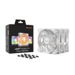 Be Quiet! Cooler 12cm - LIGHT WINGS LX 120mm PWM White Triple-Pack (RGB, 1600rpm, 25,5dB, fehér) - Image 5