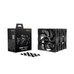 Be Quiet! Cooler 12cm - PURE WINGS 3 120mm PWM 3-Pack (1600rpm, 25,5dB, fekete) - Image 3