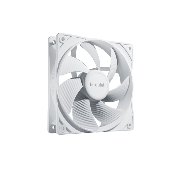 Be Quiet! Cooler 12cm - PURE WINGS 3 White 120mm PWM (1600rpm, 25,5dB, fehér)