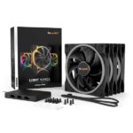 Be Quiet! Cooler 14cm - LIGHT WINGS 140mm PWM Triple-Pack (RGB, 1500rpm, 23,3dB, fekete) - Image 6