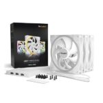 Be Quiet! Cooler 14cm - LIGHT WINGS WHITE 140mm PWM Triple Pack (RGB, 1700rpm, 20,6dB, fehér) - Image 6