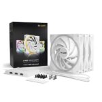 Be Quiet! Cooler 14cm - LIGHT WINGS WHITE 140mm PWM Triple Pack (RGB, 2200rpm, 31dB, fehér) - Image 6