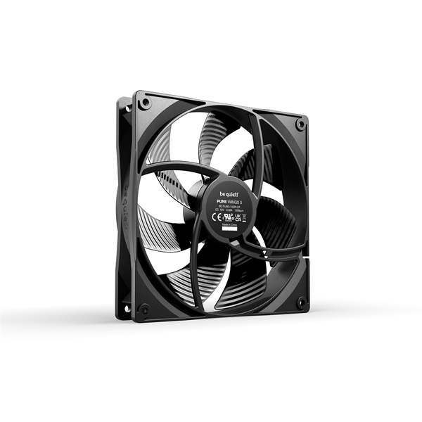 Be Quiet! Cooler 14cm - PURE WINGS 3 140mm (1200rpm, 21,9dB, fekete) - Image 2