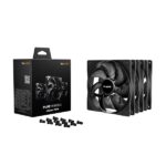 Be Quiet! Cooler 14cm - PURE WINGS 3 140mm PWM 3-Pack (1200rpm, 21,9dB, fekete) - Image 3