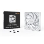 Be Quiet! Cooler 14cm - PURE WINGS 3 White 140mm PWM high-speed (1800rpm, 30,5dB, fehér) - Image 3