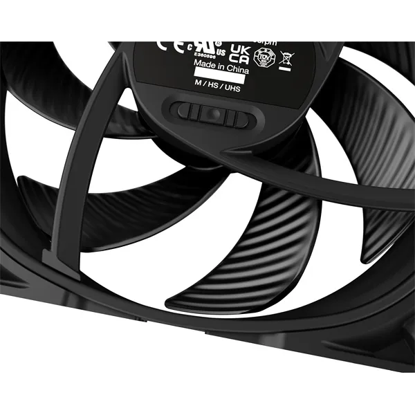 Be Quiet! Cooler 14cm - SILENT WINGS PRO 4 140mm PWM (2400rpm, 36,8dB, fekete) - Image 4