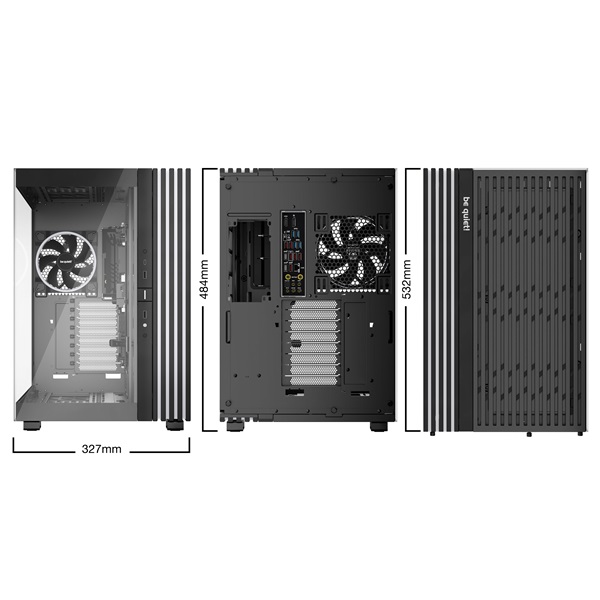 Be Quiet! Számítógépház - LIGHT BASE 900 FX Black (ATX, edzett üveg oldallap, fekete) - Image 2