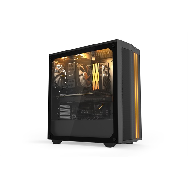 Be Quiet! Számítógépház - Pure Base 500DX Black (ATX, edzett üveg oldallap, fekete) - Image 8