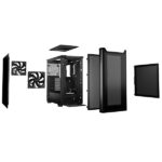 Be Quiet! Számítógépház - Pure Base 501 Airflow (ATX, fekete) - Image 4