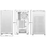 Be Quiet! Számítógépház - Pure Base 501 Airflow (ATX, fehér) - Image 2
