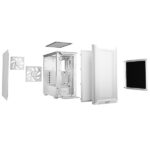 Be Quiet! Számítógépház - Pure Base 501 Airflow (ATX, fehér) - Image 4