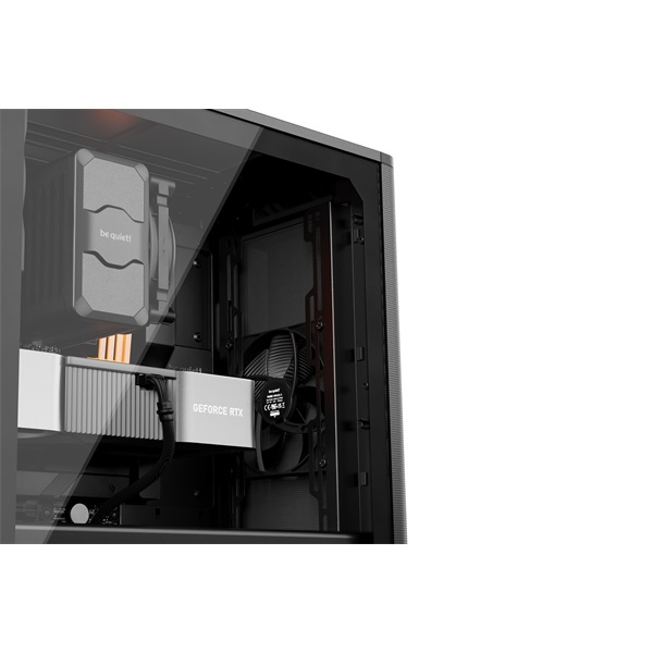 Be Quiet! Számítógépház - Pure Base 501 Airflow Window Black (ATX, edzett üveg oldallap, fekete) - Image 7