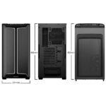 Be Quiet! Számítógépház - Pure Base 501 DX Black (ATX, edzett üveg oldallap, fekete) - Image 2