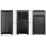 Be Quiet! Számítógépház - Pure Base 501 DX Black (ATX, edzett üveg oldallap, fekete) - Image 9