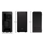 Be Quiet! Számítógépház - Pure Base 600 Window Black (ATX, edzett üveg oldallap, fekete) - Image 2