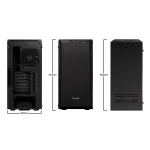 Be Quiet! Számítógépház - Pure Base 600 Window Black (ATX, edzett üveg oldallap, fekete) - Image 2