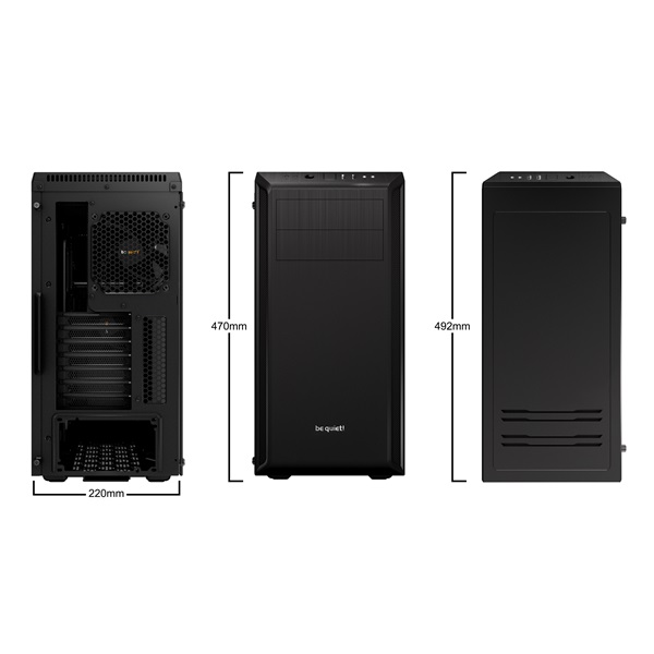 Be_Quiet_Szamitogephaz_-_Pure_Base_600_Window_Black_ATX_edzett_uveg_oldallap_fekete-i357454.jpg Be Quiet! Számítógépház - Pure Base 600 Window Black (ATX, edzett üveg oldallap, fekete) - Image 2