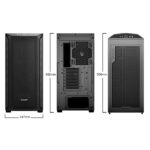 Be Quiet! Számítógépház - Shadow Base 800 Black (ATX, edzett üveg oldallap, fekete) - Image 2
