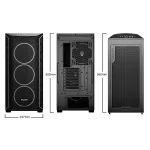 Be Quiet! Számítógépház - Shadow Base 800 FX Black (ATX, edzett üveg oldallap, fekete) - Image 2