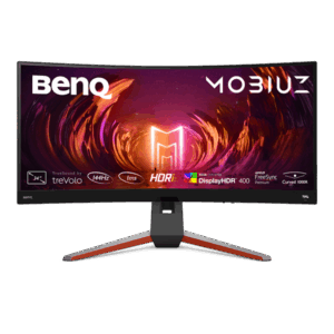BenQ Monitor 34" - EX3410R (Ívelt, VA, 21:9, 3440x1440, 1ms, 300cd/m2, 2xHDMI, 3xUSB-A, DP, HDR10, 144Hz)