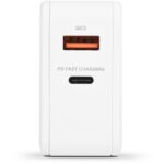 Bluestork Hálózati töltő - PW-BS-65-GAN-C-A-W (USB-C, USB-A, 65W, 1,8m kábel, gyorstöltés, fehér) - Image 4