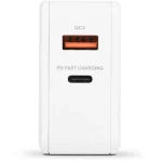 Bluestork Hálózati töltő - PW-BS-65-GAN-C-A-W (USB-C, USB-A, 65W, 1,8m kábel, gyorstöltés, fehér) - Image 4