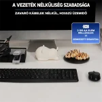 Bluestork Billentyűzet/Egér Kit - 2 in 1 PACK-MEDIA-OFF/HU (Vezeték nélküli, Multiedia, 1600 DPI egér, fekete, magyar) - Image 3