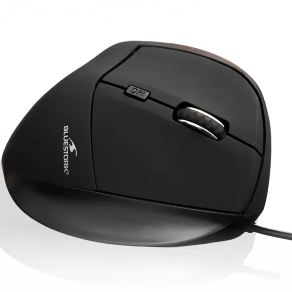 Bluestork Egér - M-W-ERGO (Ergonomic, 2.4G, 7200 DPI, optikai, fekete) - Image 2