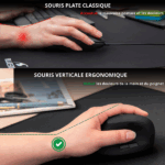 Bluestork Egér - M-W-ERGO (Ergonomic, 2.4G, 7200 DPI, optikai, fekete) - Image 3