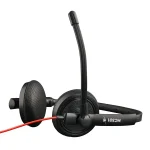 Bluestork Fejhallgató - MC301 Office Headset (mikrofon; hangerő szabályzó, 3,5 Jack, fekete) - Image 4