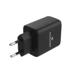 Bluestork Hálózati töltő - PW-65-CCA-B (2xUSB-C, USB-A, 65W, 2m kábel, fekete) - Image 3