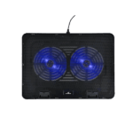 Bluestork Notebook Hűtőpad 17"-ig - NB-COOLER-ONE (LED, 2xUSB-A)