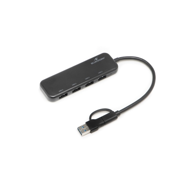 Bluestork USB Hub - HUB-FIRST (4xUSB3.0, USB-C + USB-A, Windows, Mac) - Image 3