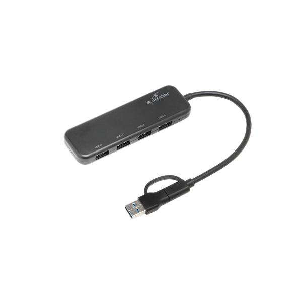 Bluestork USB Hub - HUB-FIRST (4xUSB3.0, USB-C + USB-A, Windows, Mac) - Image 4