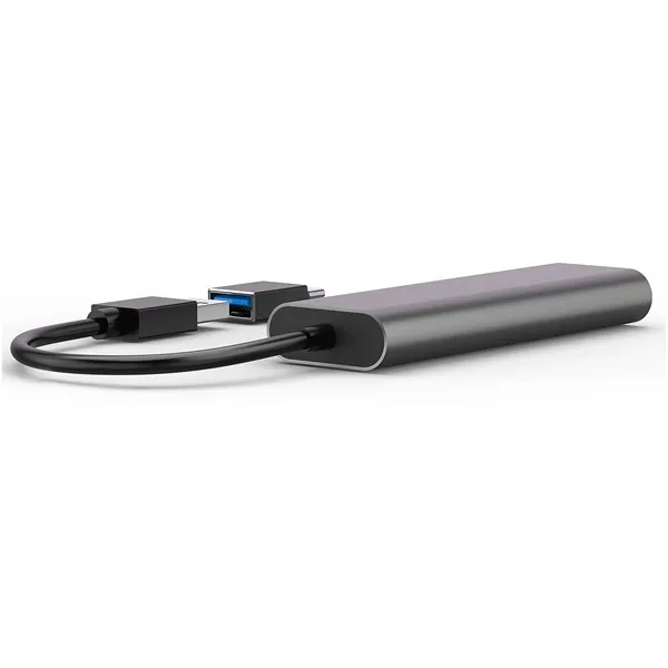 Bluestork USB Hub - HUB-MINI (USB-A to 3xUSB 2.0 port + 1x USB-C, 1xHDMI, USB3.0, szürke) - Image 5