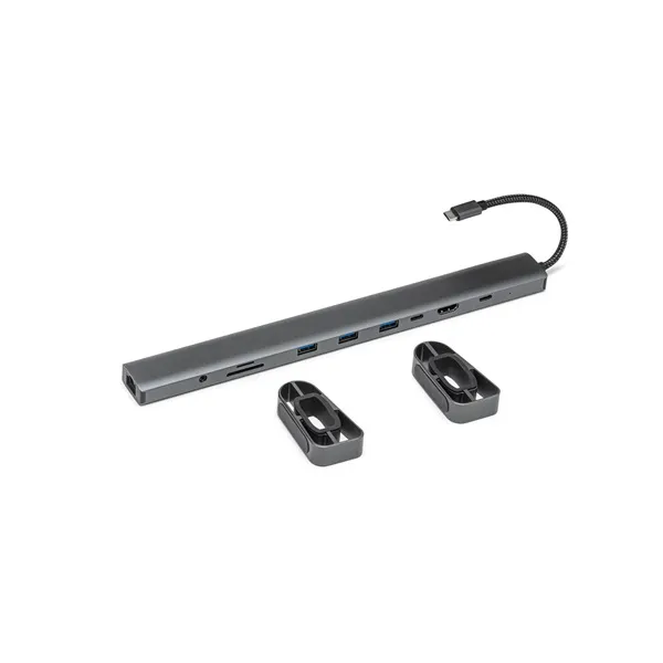 Bluestork USB Hub - HUB-OFFICE-PRO (USB-C to 3xUSB-A 3.0 port + 1xUSB-C + 1xHDMI + 1xRJ45, SD, TF  3,5 Jack, PD 100W) - Image 2