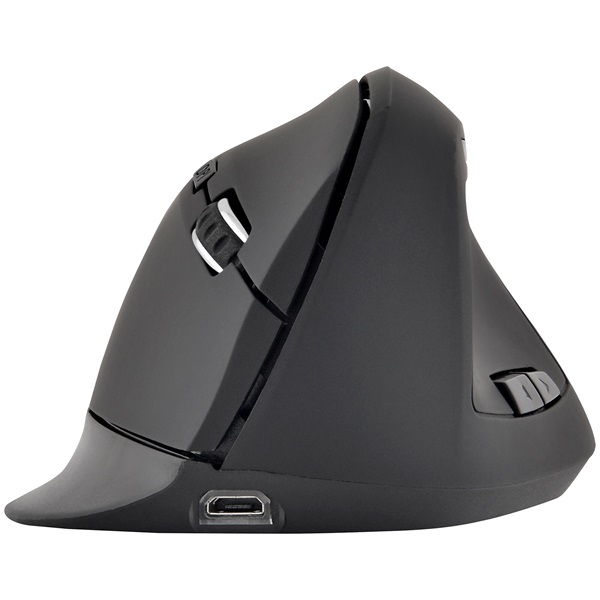 Bluestork Vezeték nélküli Egér - M-WL-ERGO-BK (Ergonomic, Rechargeable, 2.4G, 2400 DPI, optikai, fekete) - Image 3