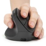 Bluestork Vezeték nélküli Egér - M-WL-ERGO-LUMI-L (Ergonomic, Rechargeable, Balkezes, 2400 DPI, 6 gomb, optikai, fekete) - Image 3