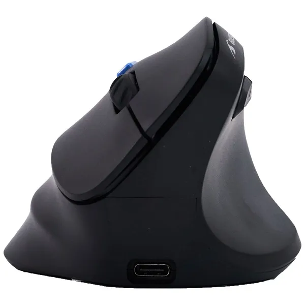 Bluestork Vezeték nélküli Egér - M-WL-ERGO-LUMI-TH (Ergonomic, Rechargeable, 2,4GHZ+Bluetooth, 4800 DPI, 6 gomb, fekete) - Image 2