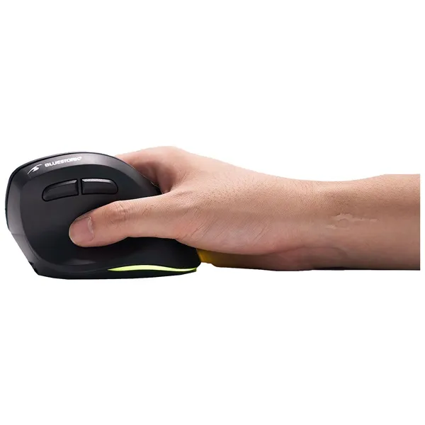 Bluestork Vezeték nélküli Egér - M-WL-ERGO-LUMI-TH (Ergonomic, Rechargeable, 2,4GHZ+Bluetooth, 4800 DPI, 6 gomb, fekete) - Image 4