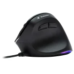 Bluestork Vezeték nélküli Egér - M-WL-ERGO-LUMI (Ergonomic, Rechargeable, 2400 DPI, 6 gomb, optikai, fekete) - Image 2