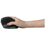 Bluestork Vezeték nélküli Egér - M-WL-ERGO-LUMI (Ergonomic, Rechargeable, 2400 DPI, 6 gomb, optikai, fekete) - Image 5