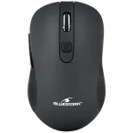 Bluestork Vezeték nélküli Egér - M-WL-OFF60-BLACK (1600 DPI, 6 gomb, optikai, fekete)