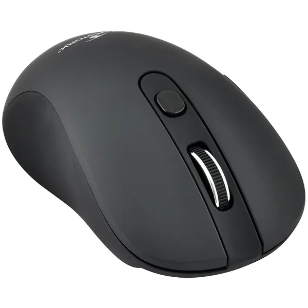 Bluestork Vezeték nélküli Egér - M-WL-OFF60-BLACK (1600 DPI, 6 gomb, optikai, fekete) - Image 2