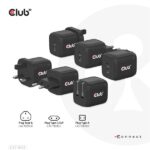 Club 3D Hálózati Adapter - CAC-1909EU (45W GAN, USB-C Dual Port, PD 3.0, PPS, Kétportos) - Image 3