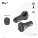Club3D CAC-1921 autós gyorstöltő 36W, 2×USB Type-A, USB Type-C - Image 5
