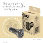 Club3D CAC-1921 autós gyorstöltő 36W, 2×USB Type-A, USB Type-C - Image 10