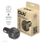 Club 3D Autós Töltő - CAC-1922 (63W, USB-A, USB-C, 12-24V, QC3.0)
