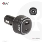 Club 3D Autós Töltő - CAC-1922 (63W, USB-A, USB-C, 12-24V, QC3.0) - Image 8